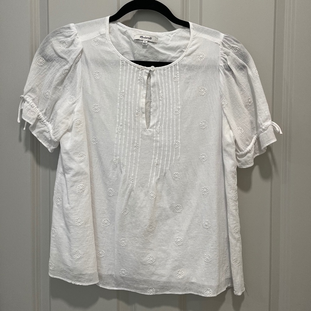 Madewell White Blouse, EUC